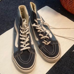 High top blue vans size 8.5 women’s